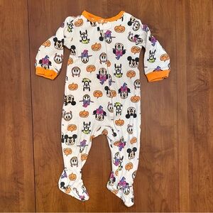 Disney Mickey Mouse Halloween unisex Footie pajama 6-9 months